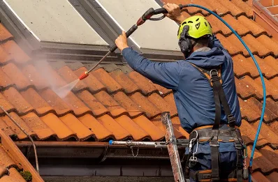 Démoussage et hydrofuge de toiture à Esteil